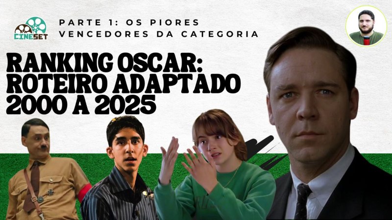 Ranking Oscar: Melhor Roteiro Adaptado entre 2000 a 2025 – Parte 1