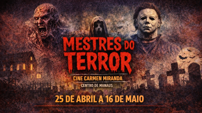 Cine Carmem Miranda recebe curso ‘Mestres do Terror’ em Manaus